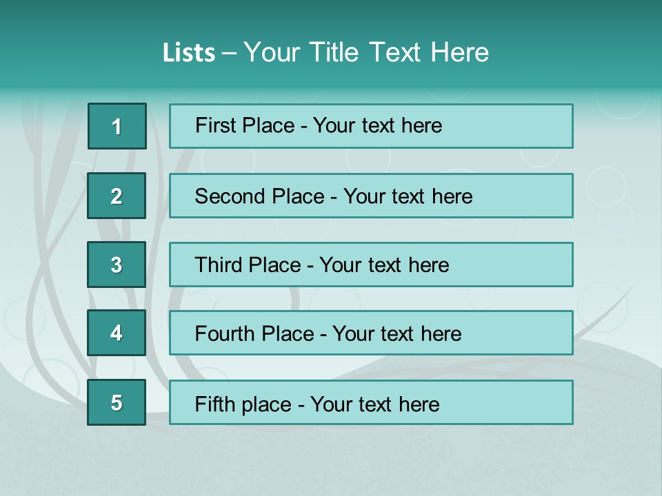Jpeg Background Of Underwater Plants And Bubbles. PowerPoint Template