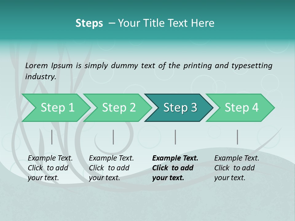 Jpeg Background Of Underwater Plants And Bubbles. PowerPoint Template