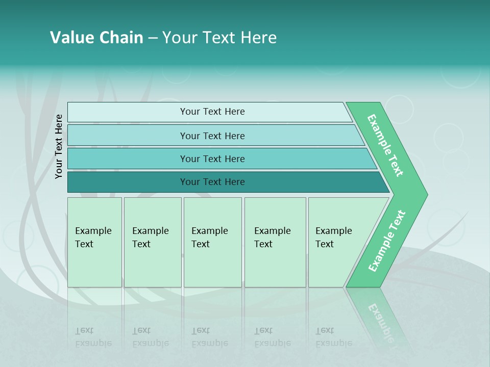 Jpeg Background Of Underwater Plants And Bubbles. PowerPoint Template