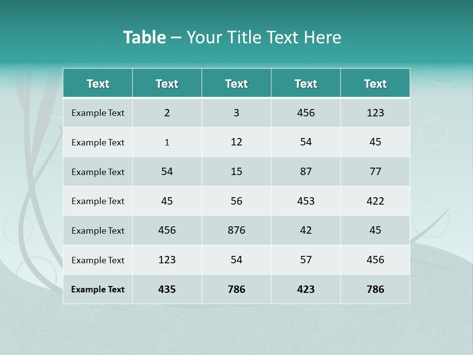 Jpeg Background Of Underwater Plants And Bubbles. PowerPoint Template