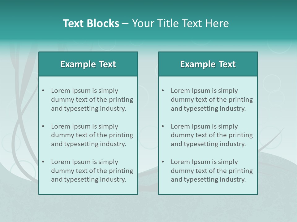 Jpeg Background Of Underwater Plants And Bubbles. PowerPoint Template