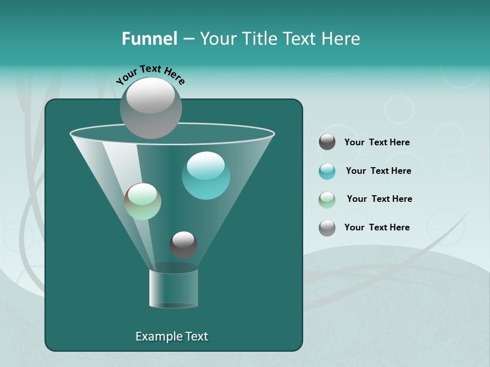 Jpeg Background Of Underwater Plants And Bubbles. PowerPoint Template