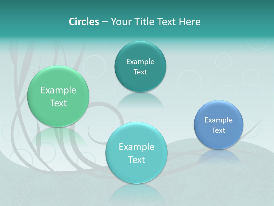 Jpeg Background Of Underwater Plants And Bubbles. PowerPoint Template