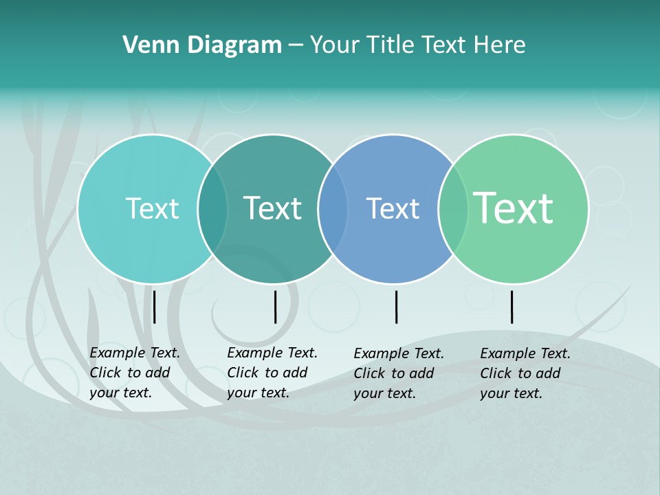 Jpeg Background Of Underwater Plants And Bubbles. PowerPoint Template