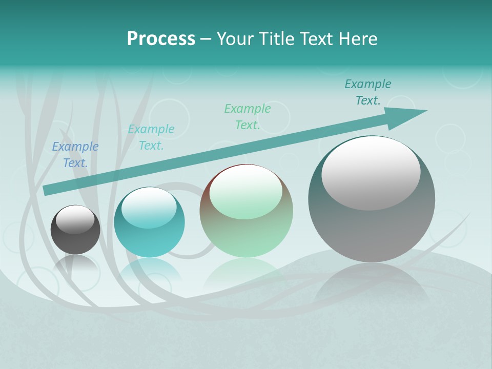 Jpeg Background Of Underwater Plants And Bubbles. PowerPoint Template