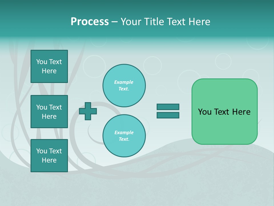 Jpeg Background Of Underwater Plants And Bubbles. PowerPoint Template
