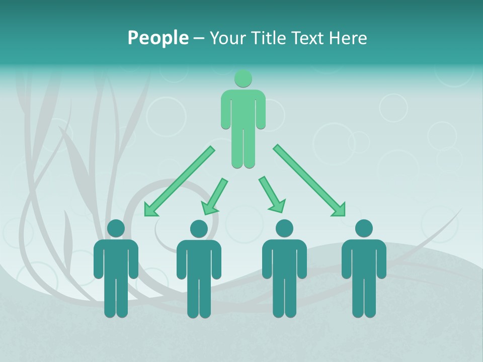 Jpeg Background Of Underwater Plants And Bubbles. PowerPoint Template