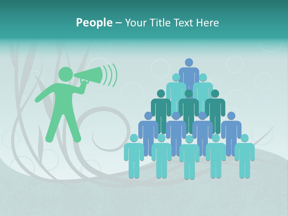 Jpeg Background Of Underwater Plants And Bubbles. PowerPoint Template