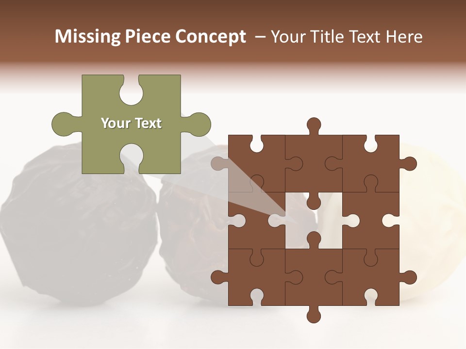 Chocolate Truffles On White PowerPoint Template