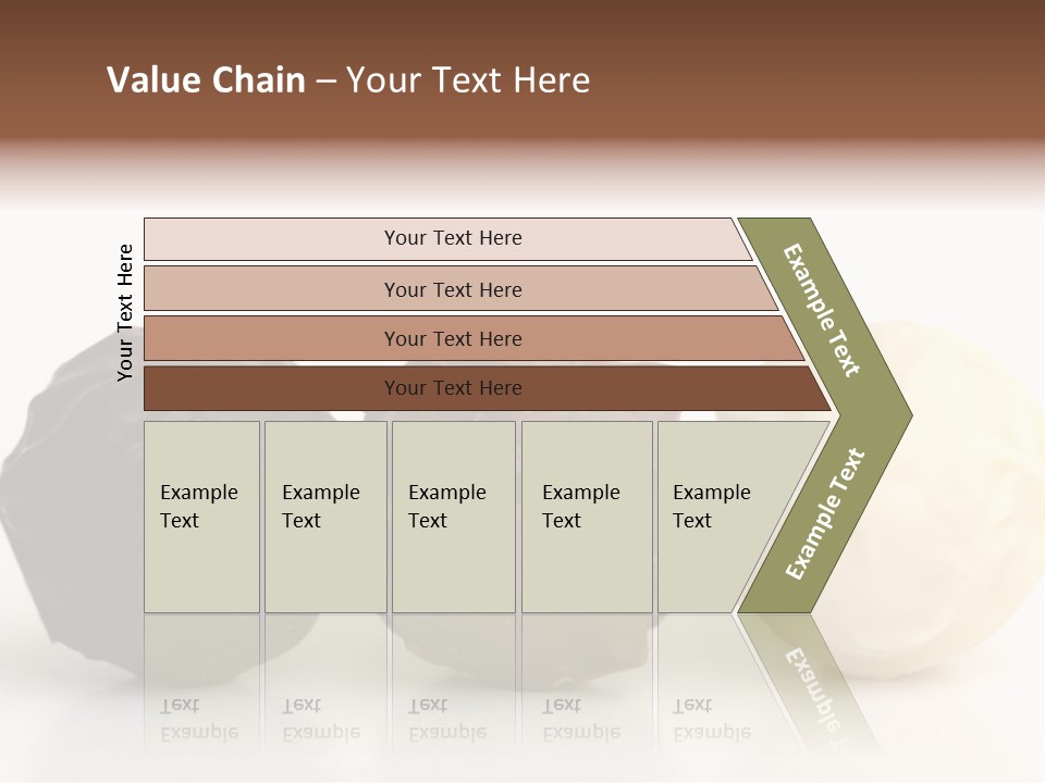 Chocolate Truffles On White PowerPoint Template