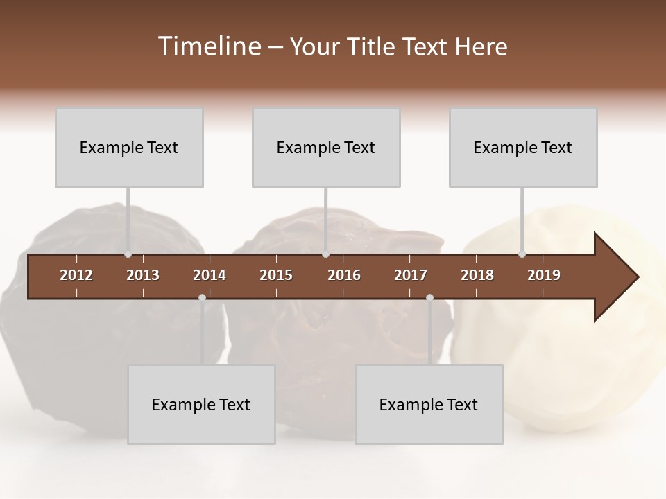 Chocolate Truffles On White PowerPoint Template