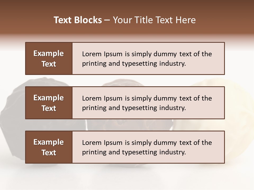 Chocolate Truffles On White PowerPoint Template