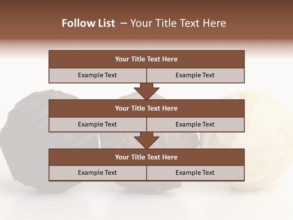 Chocolate Truffles On White PowerPoint Template