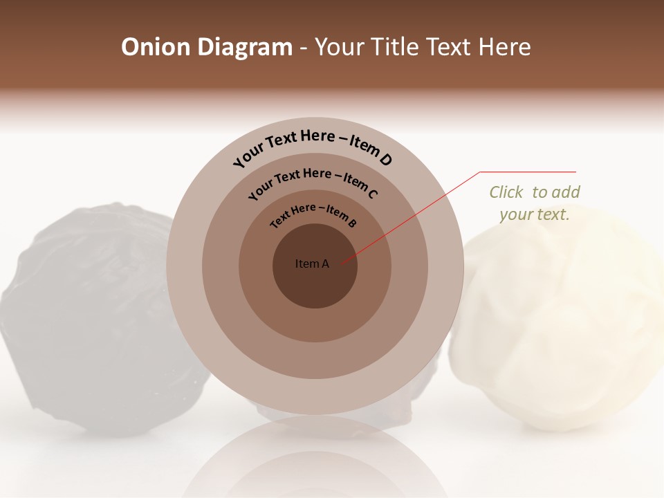 Chocolate Truffles On White PowerPoint Template