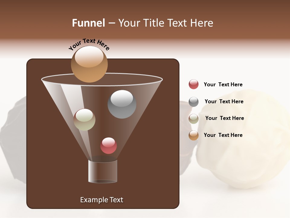 Chocolate Truffles On White PowerPoint Template