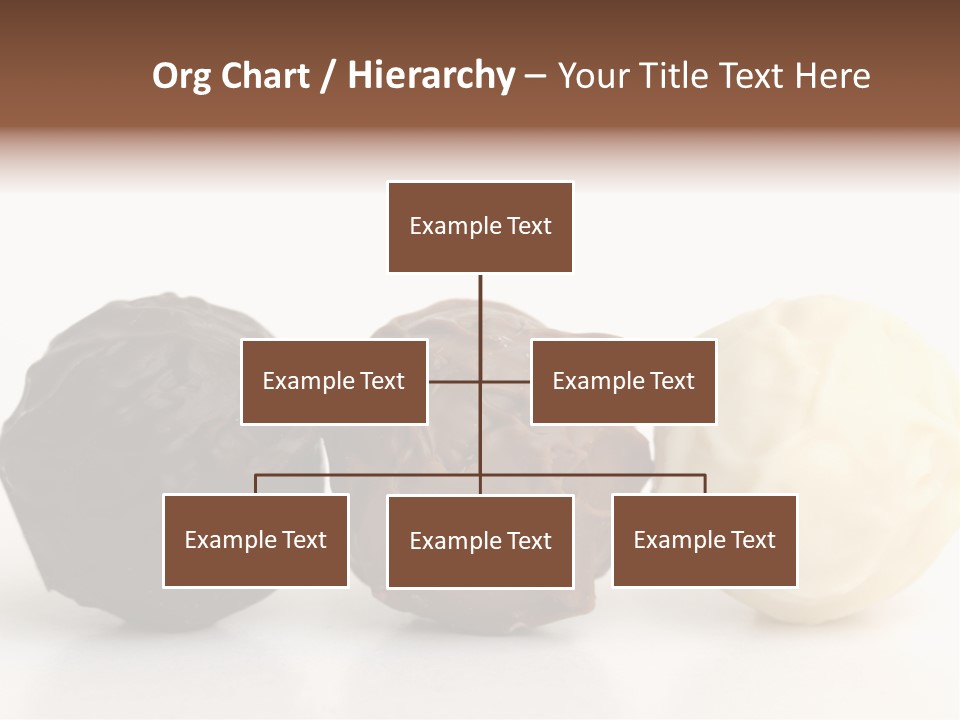 Chocolate Truffles On White PowerPoint Template