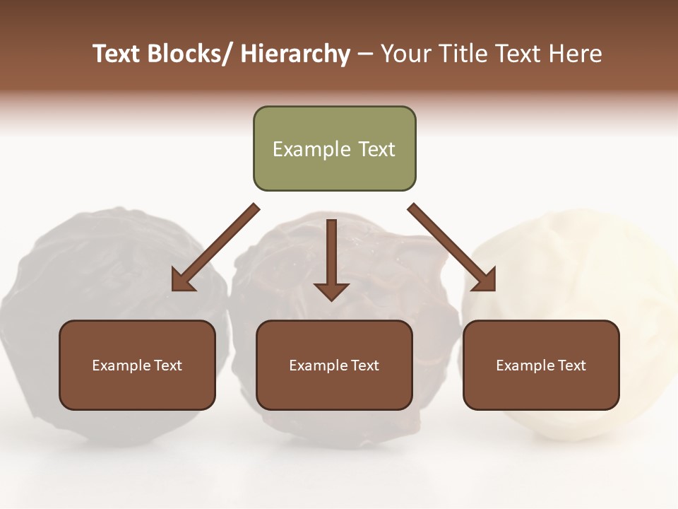 Chocolate Truffles On White PowerPoint Template