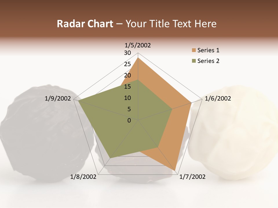 Chocolate Truffles On White PowerPoint Template