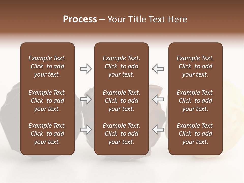 Chocolate Truffles On White PowerPoint Template