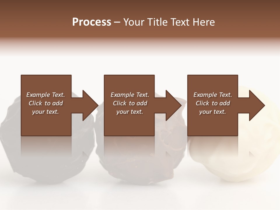 Chocolate Truffles On White PowerPoint Template