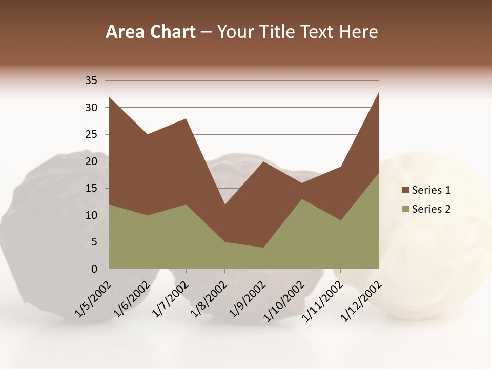 Chocolate Truffles On White PowerPoint Template