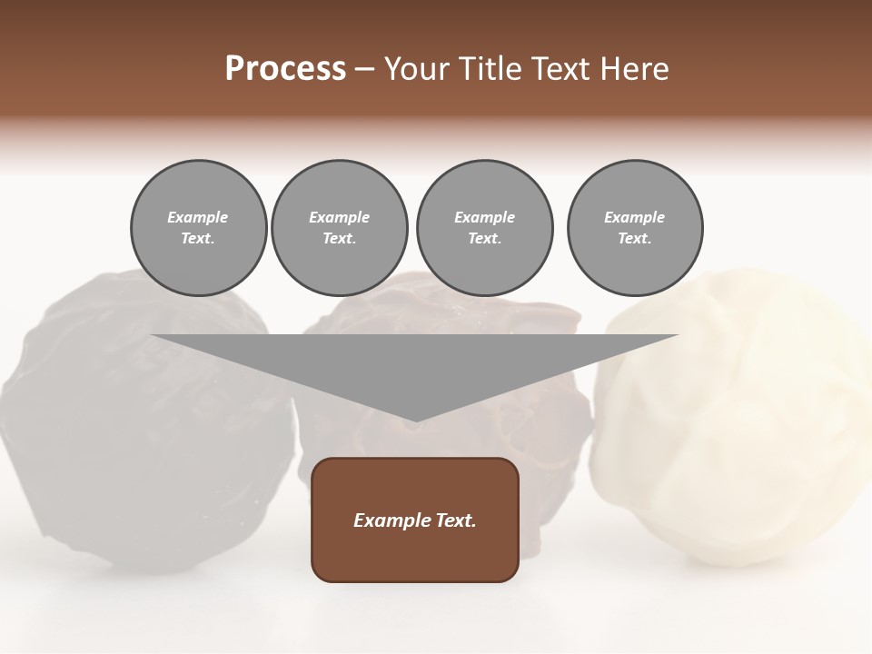 Chocolate Truffles On White PowerPoint Template