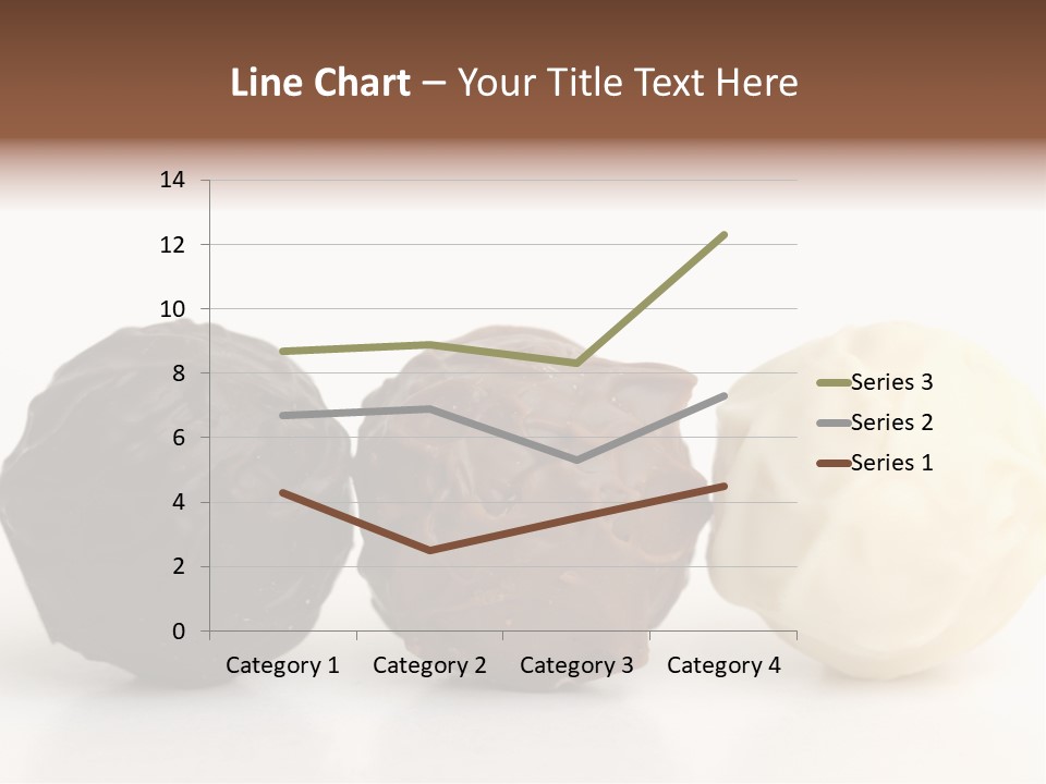 Chocolate Truffles On White PowerPoint Template