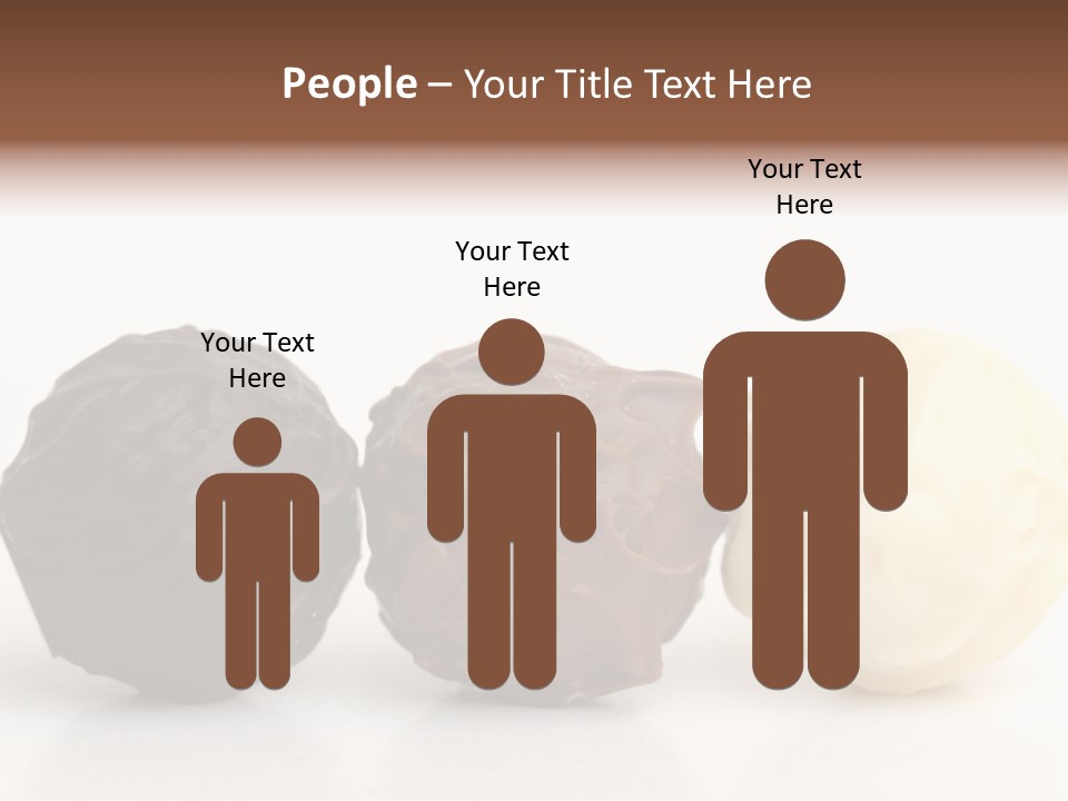 Chocolate Truffles On White PowerPoint Template