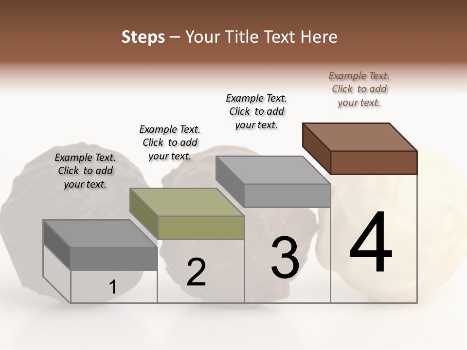 Chocolate Truffles On White PowerPoint Template