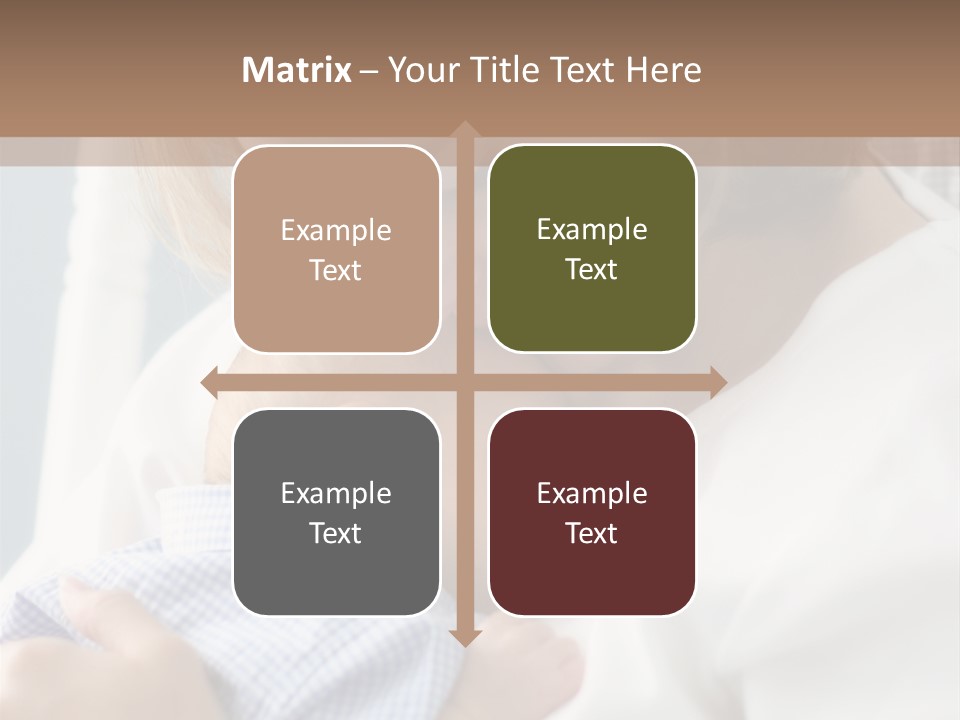 A Green Leaf Isolated On White Background PowerPoint Template