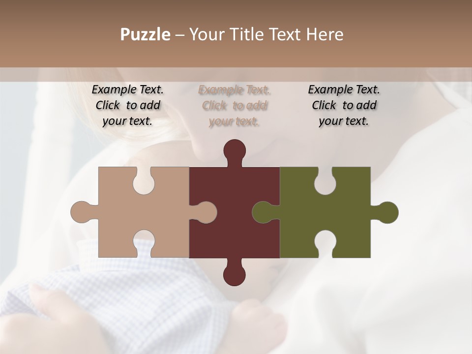 A Green Leaf Isolated On White Background PowerPoint Template