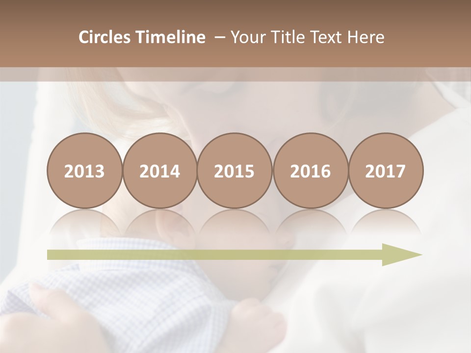 A Green Leaf Isolated On White Background PowerPoint Template