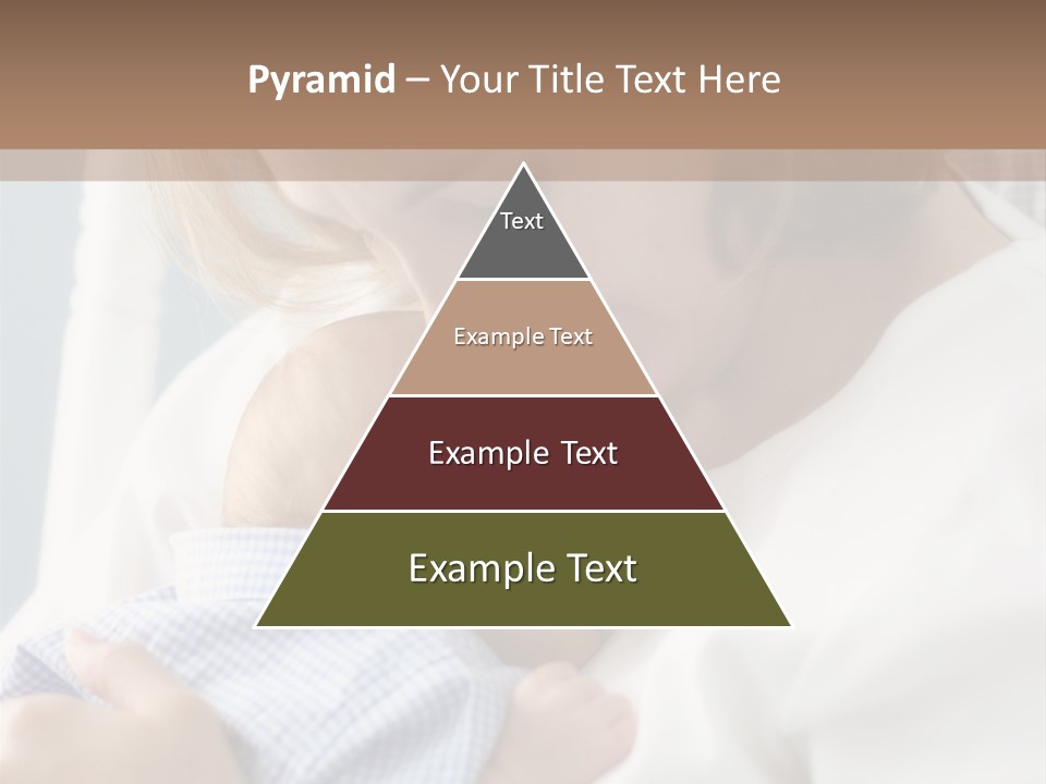 A Green Leaf Isolated On White Background PowerPoint Template