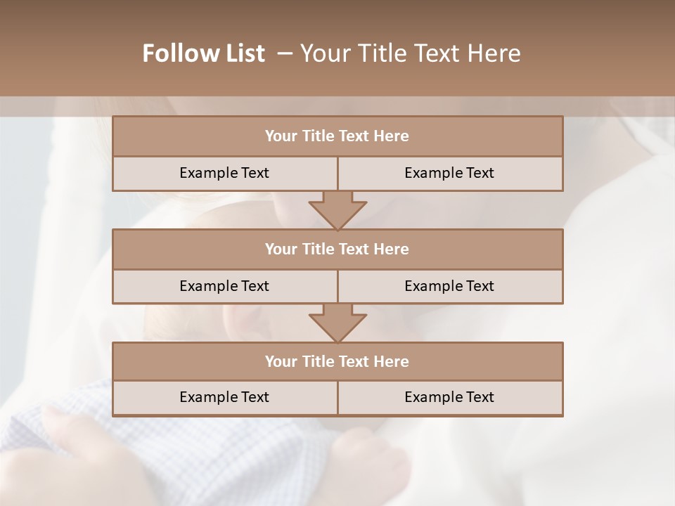 A Green Leaf Isolated On White Background PowerPoint Template