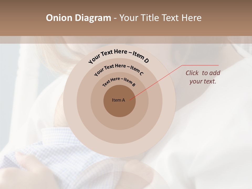 A Green Leaf Isolated On White Background PowerPoint Template