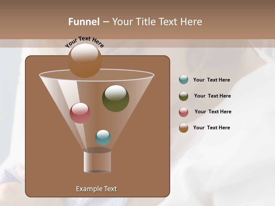 A Green Leaf Isolated On White Background PowerPoint Template