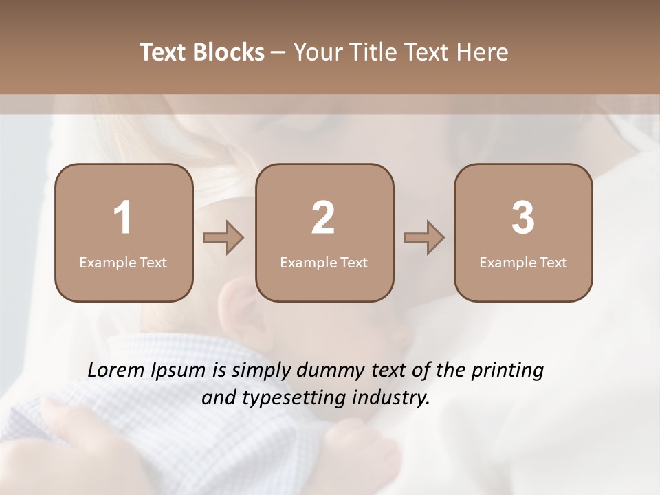 A Green Leaf Isolated On White Background PowerPoint Template