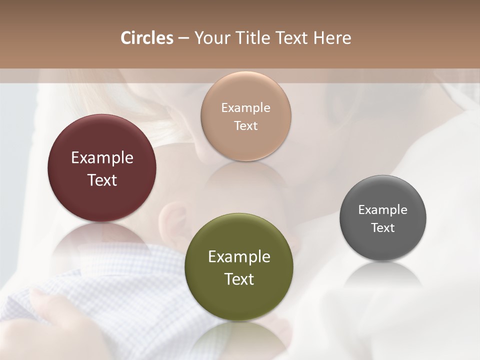 A Green Leaf Isolated On White Background PowerPoint Template