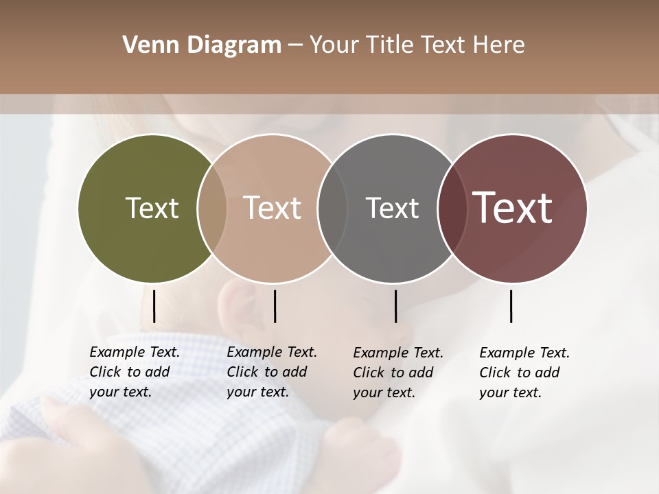 A Green Leaf Isolated On White Background PowerPoint Template