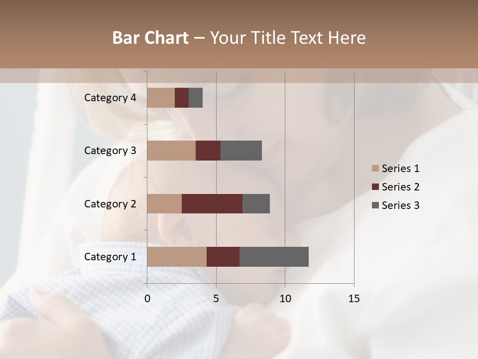 A Green Leaf Isolated On White Background PowerPoint Template