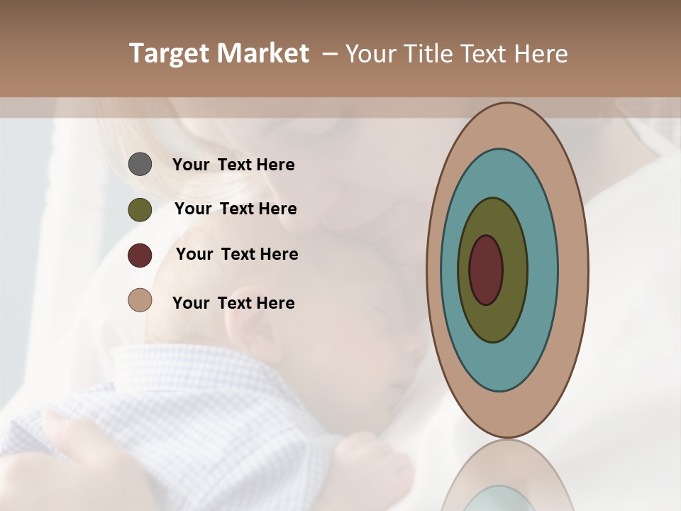 A Green Leaf Isolated On White Background PowerPoint Template