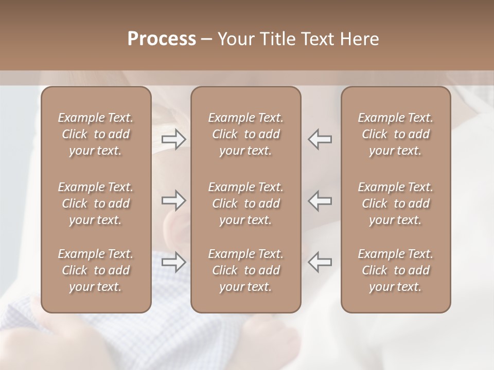 A Green Leaf Isolated On White Background PowerPoint Template