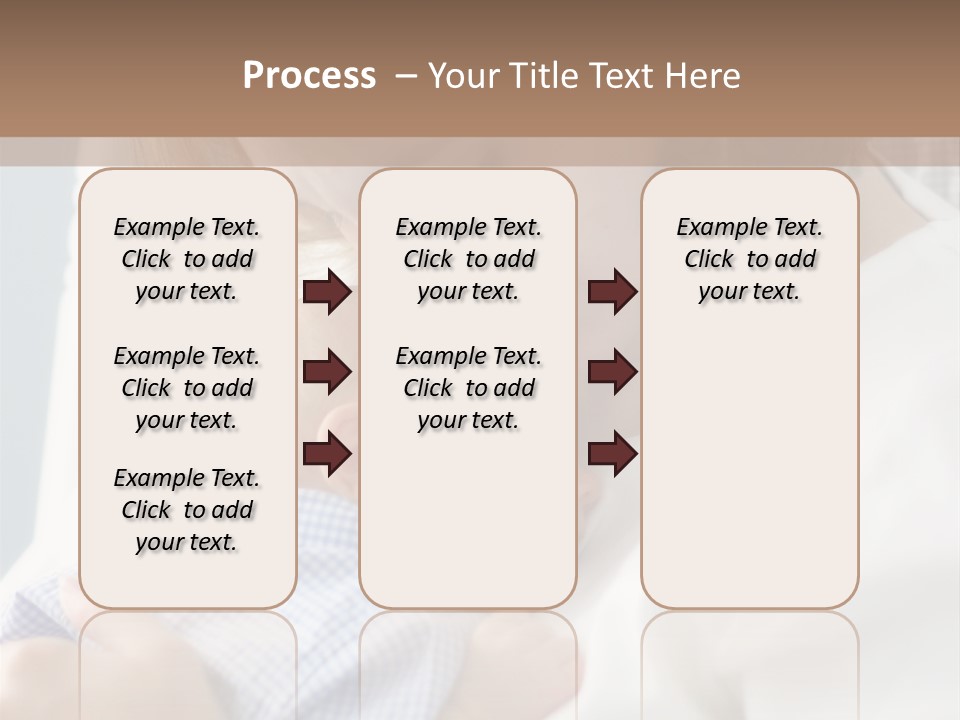 A Green Leaf Isolated On White Background PowerPoint Template