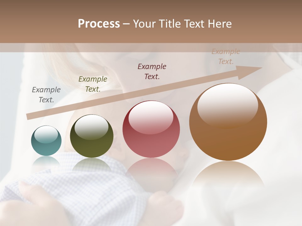 A Green Leaf Isolated On White Background PowerPoint Template