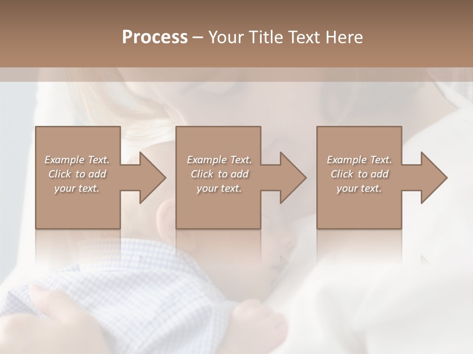 A Green Leaf Isolated On White Background PowerPoint Template
