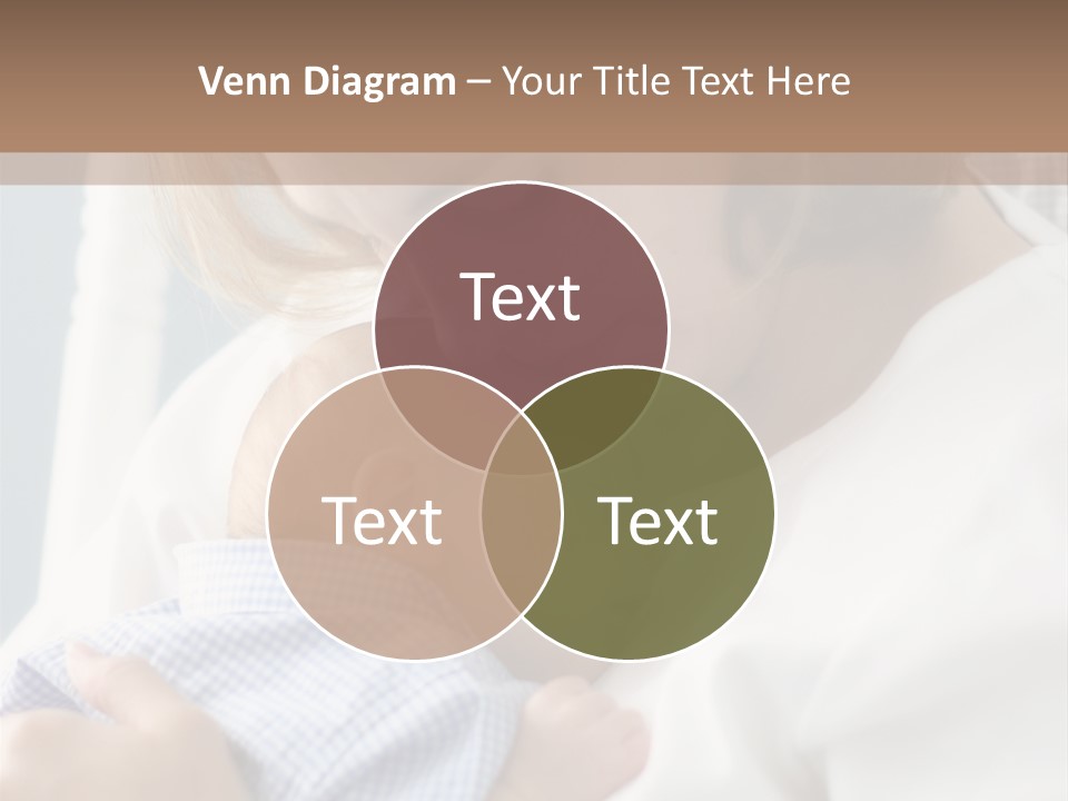 A Green Leaf Isolated On White Background PowerPoint Template