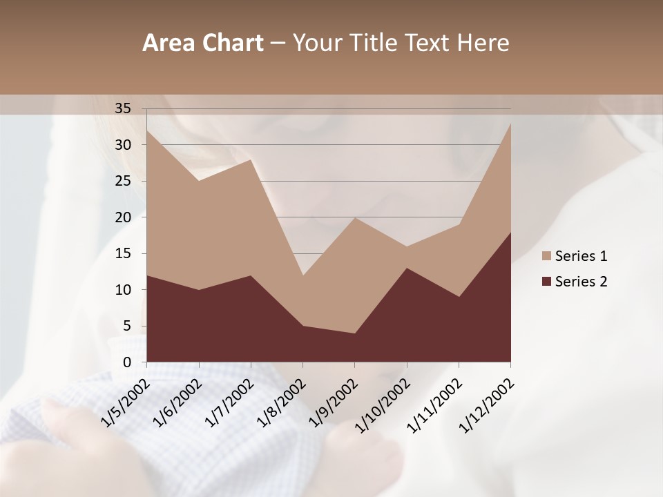 A Green Leaf Isolated On White Background PowerPoint Template