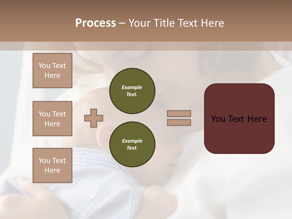 A Green Leaf Isolated On White Background PowerPoint Template