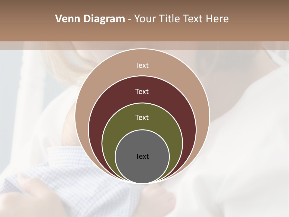A Green Leaf Isolated On White Background PowerPoint Template