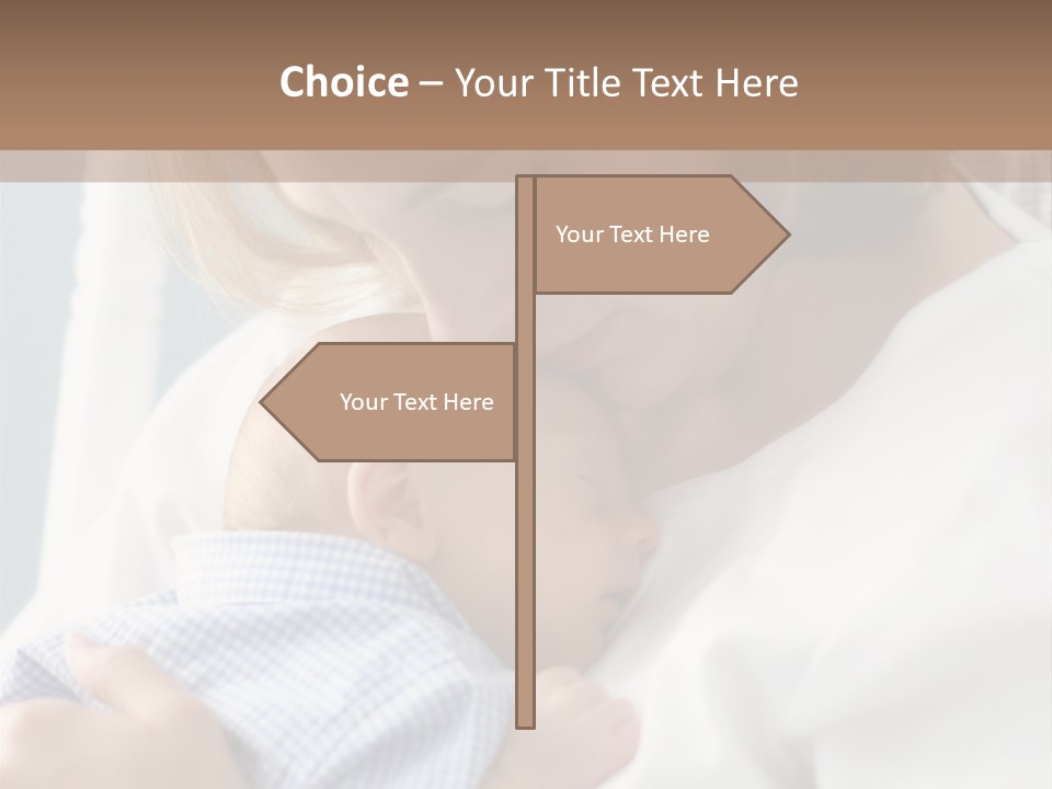 A Green Leaf Isolated On White Background PowerPoint Template